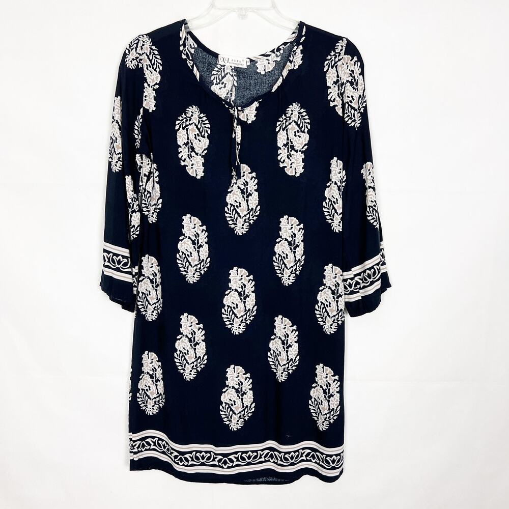 XI Nianeengjian Long Sleeve Floral Shift Dress Size S